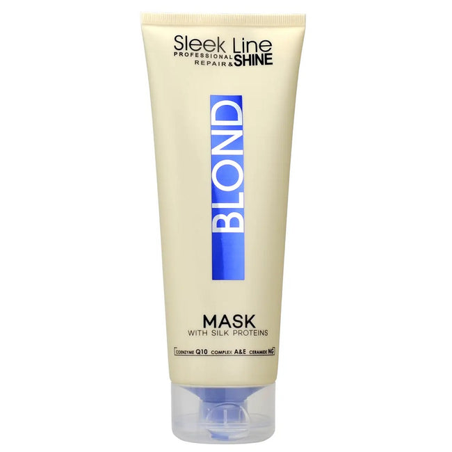 Stapiz Sleek Line Blond Mask maska z jedwabiem do włosów blond zapewniająca platynowy odcień 250ml