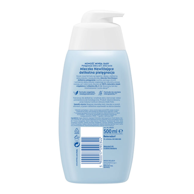 Nivea Baby mleczko nawilżające delikatna pielęgnacja 500ml
