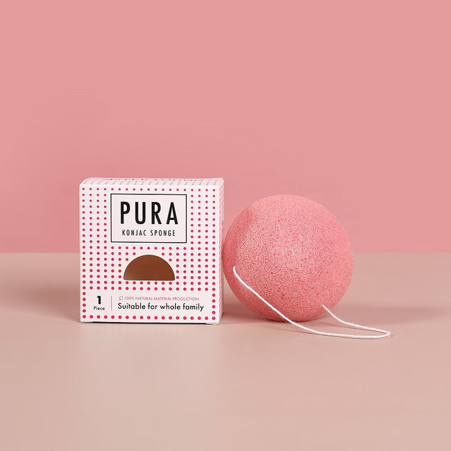 Sister Young Pura Konjac Sponge gąbka do mycia twarzy Pink