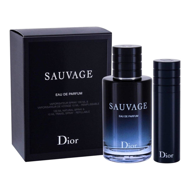 Dior Sauvage zestaw woda perfumowana spray 100ml + woda perfumowana spray 10ml