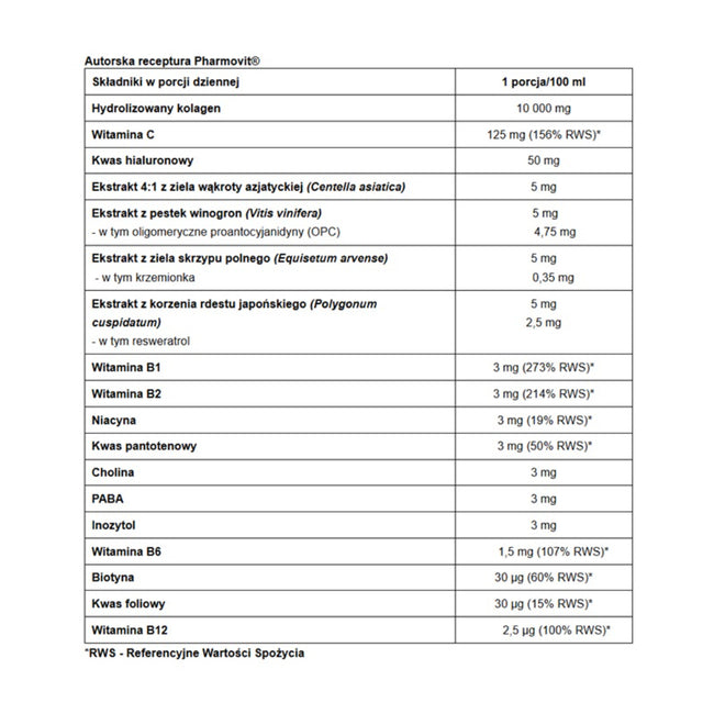Pharmovit Kolagen 10000mg Supples & Go suplement diety w płynie 100ml