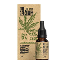 Full Spectrum Olejek Konopny CBD + CBDa 6% krople 15ml