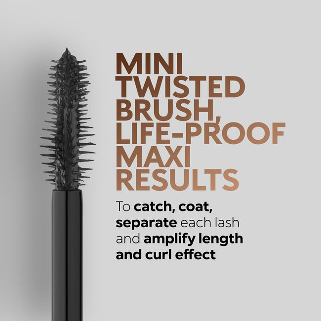 KIKO Milano Maxi Mod Length & Curl Mascara tusz do rzęs wydłużający i podkręcający z mini szczoteczką 12ml