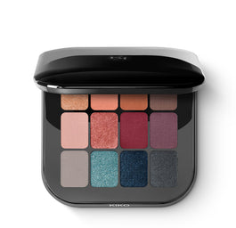 KIKO Milano Cult Colours Eyeshadow Palette paleta 12 łatwych do rozcierania cieni w wyszukanych odcieniach
