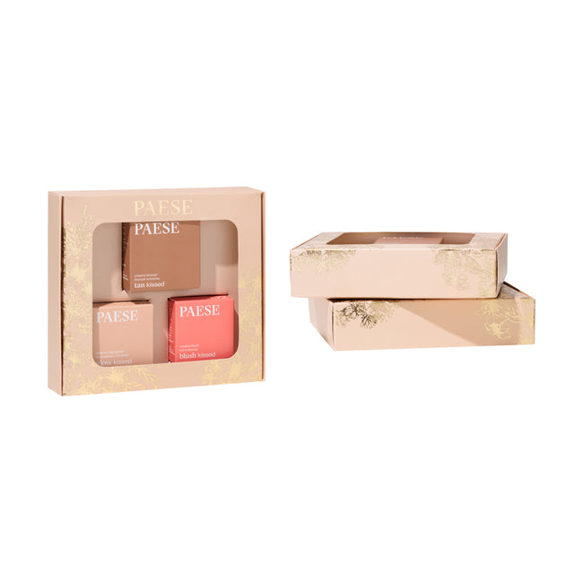 Paese Contouring 02 zestaw kremowy róż + rozświetlacz w kremie + bronzer w kremie