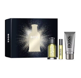 Hugo Boss Bottled zestaw woda toaletowa spray 100ml + żel pod prysznic 100ml + woda toaletowa spray 10ml