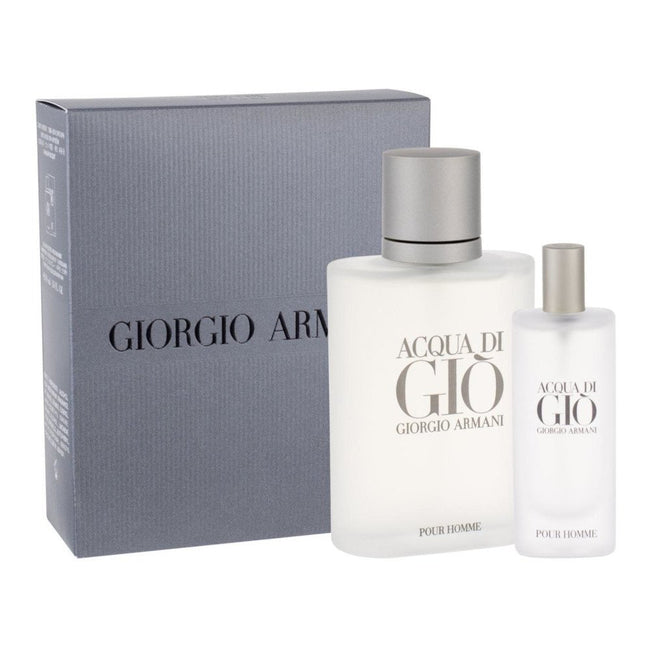 Giorgio Armani Acqua Di Gio Pour Homme zestaw woda toaletowa spray 100ml + woda toaletowa 15ml