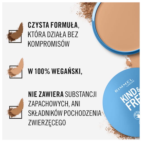 Rimmel Kind & Free wegański puder prasowany