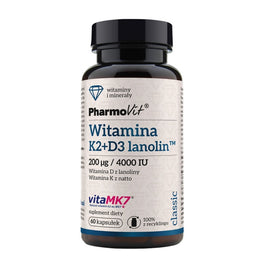 Pharmovit Witamina K2+D3 lanolin suplement diety 60 kapsułek