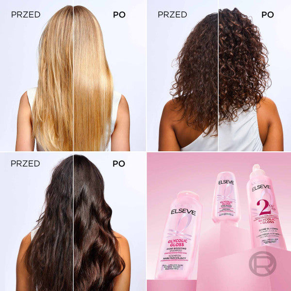 L'Oreal Paris Elseve Glycolic Gloss szampon nabłyszczający do włosów matowych 400ml