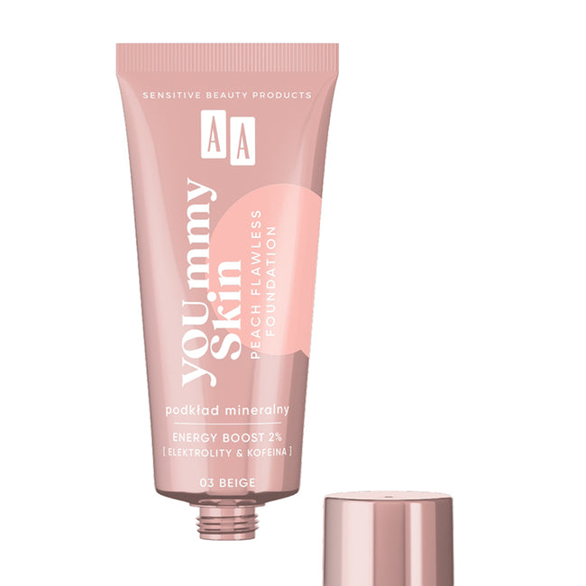 AA YOU.mmy Skin Peach Flawless Foundation podkład mineralny 30ml