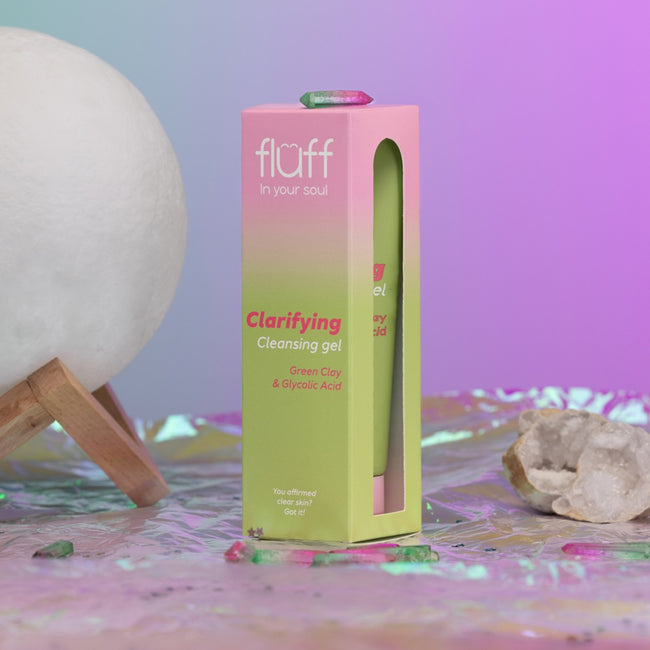 Fluff In Your Soul żel do mycia twarzy z glinką zieloną i kwasem glikolowym 100ml