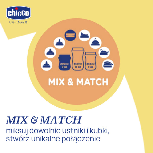 Chicco Transition Cup pierwszy kubek treningowy z miękkim ustnikiem 4m+ Beż 200ml