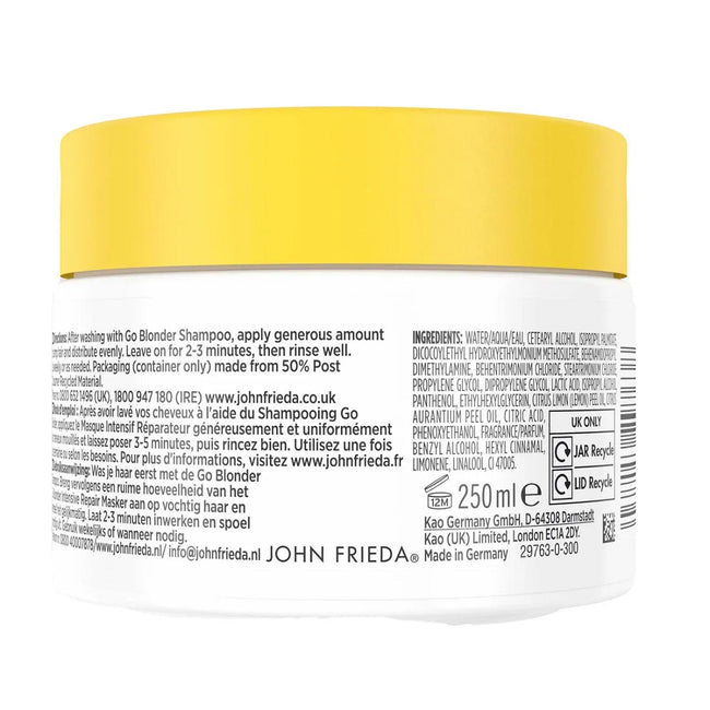 John Frieda Go Blonder intensywnie rozjaśniająca maska 250ml