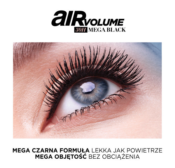 L'Oreal Paris Air Volume 30H Mega Black Mascara pogrubiający tusz do rzęs