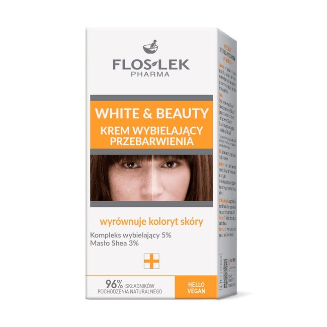 Floslek White & Beauty krem wybielający przebarwienia 50ml