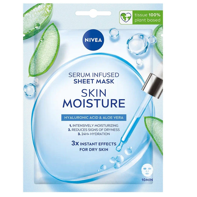 Nivea Skin Moisture maska w płachcie z serum nawilżającym