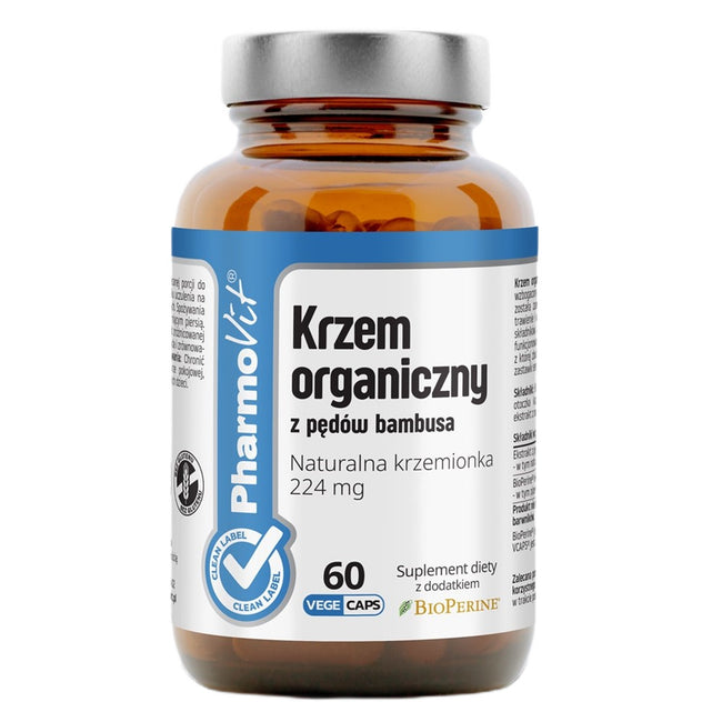 Pharmovit Krzem organiczny z pędów bambusa suplement diety 60 kapsułek