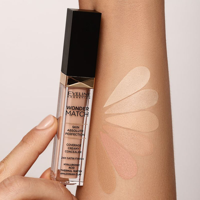 Eveline Cosmetics Wonder Match Concealer kryjący korektor w płynie