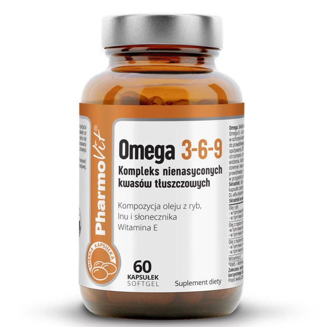 Pharmovit Omega 3-6-9 suplement diety 60 kapsułek softgel