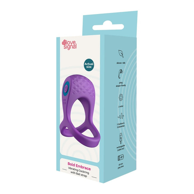 Dream Toys Love Signal Bold Embrace wibrujący pierścień erekcyjny
