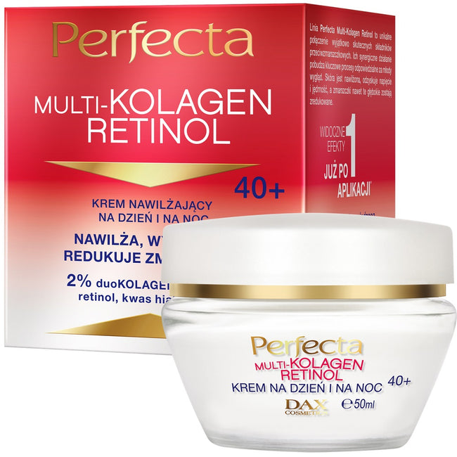 Perfecta Multi-Kolagen Retinol krem nawilżający na dzień i na noc 40+ 50ml