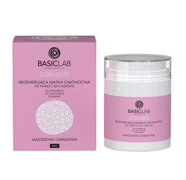 BasicLab Complementis regenerująca maska całonocna do twarzy szyi i dekoltu Łagodzenie i Odbudowa 50ml