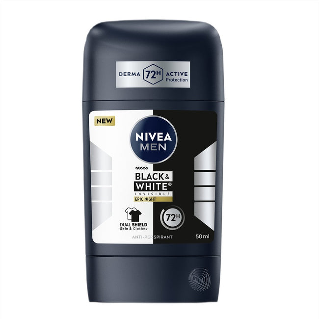 Nivea Men Black&White Invisible Epic Night antyperspirant w sztyfcie 50ml