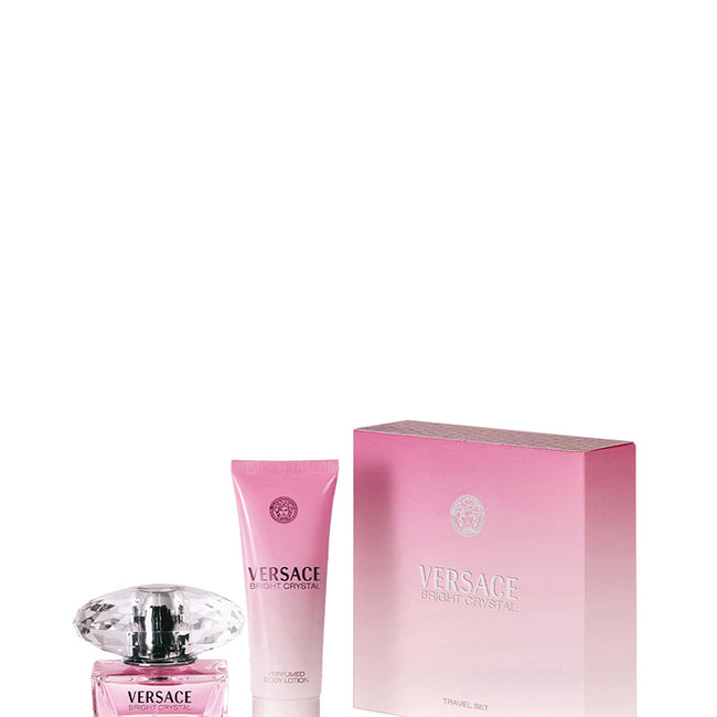 Versace Bright Crystal zestaw woda toaletowa spray 50ml + balsam do ciała 100ml