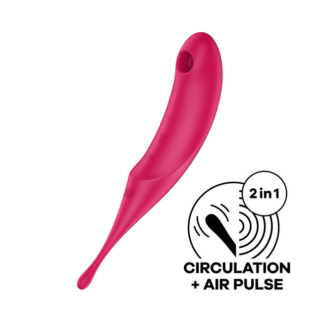 Satisfyer Twirling Pro wibrator pulsujący Red