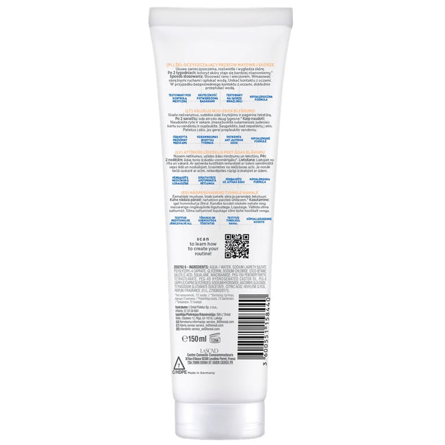 MIXA Comfort Cleanser żel oczyszczający do twarzy przeciw niedoskonałościom Kwas salicylowy + Skwalan 150ml