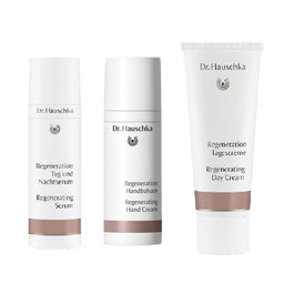 Dr. Hauschka Beautiful You To Mature Skin zestaw krem regenerujący na dzień 40ml + regenerujący krem do rąk 50ml + serum regenerujące 30ml