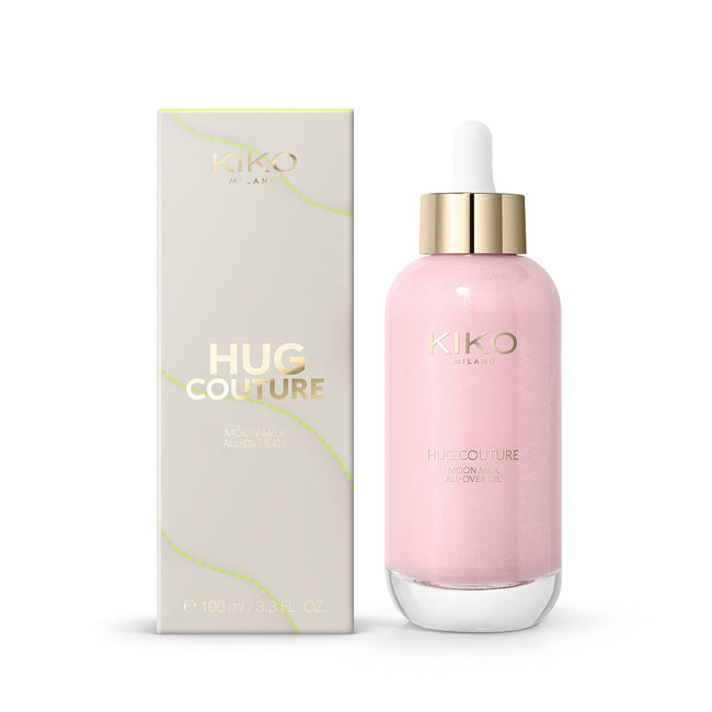 KIKO Milano Hug Couture Moon Milk All-Over Oil nawilżający olejek do twarzy ciała i włosów o rozświetlającym wykończeniu 100ml