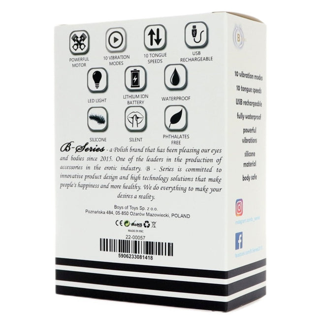 B-Series Magic Rechargeable Licking Stimulator stymulator z języczkiem Red