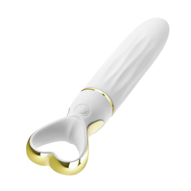 Blush Delice Heartthrob Silicone Bullet Vibrator wibrator z rączką w kształcie serca Whithe Bouquet