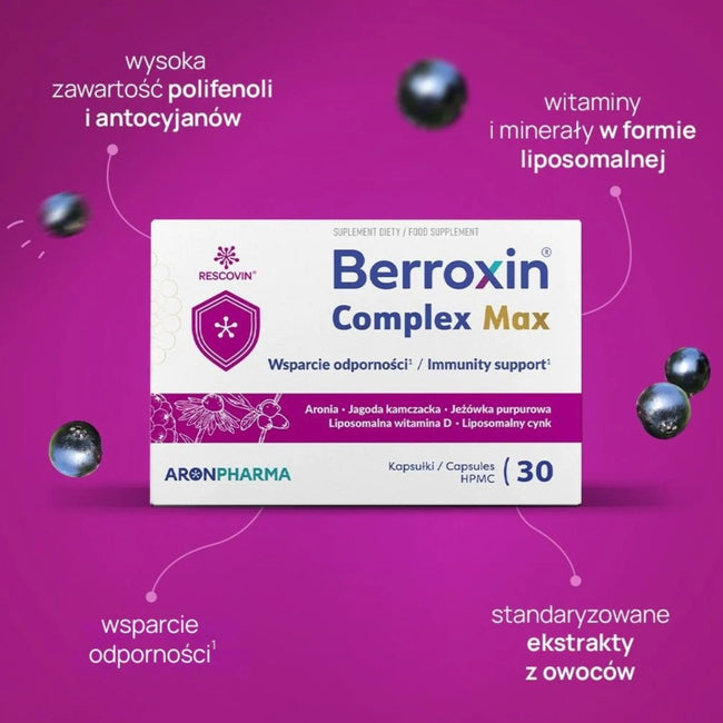AronPharma Berroxin Complex Max suplement diety na odporność 30 kapsułek