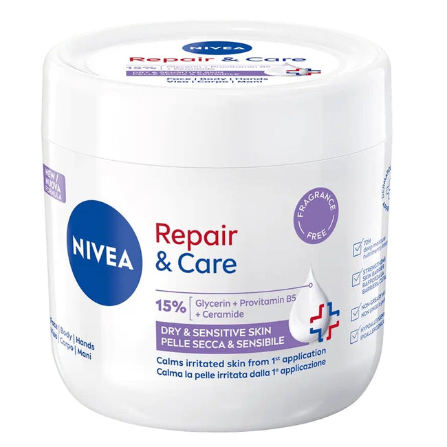 Nivea Repair & Care Sensitive krem nawilżająco-ochronny 400ml
