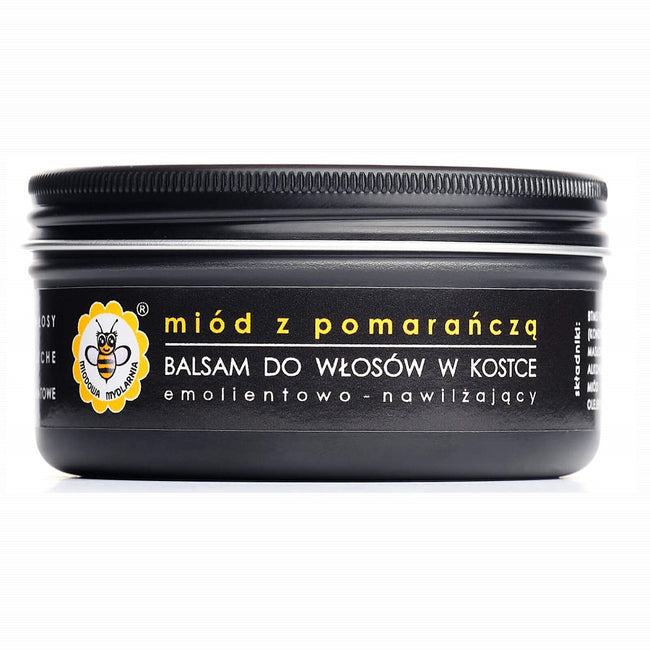 Miodowa Mydlarnia Balsam do włosów w kostce Miód z Pomarańczą 65g