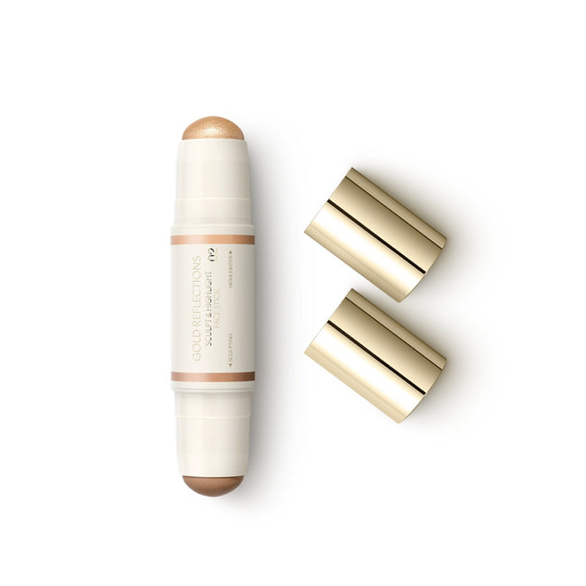 KIKO Milano Gold Reflections Sculpt & Highlight Face Stick matowy bronzer i rozświetlacz w sztyfcie