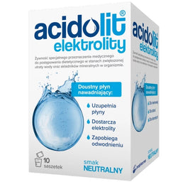 Acidolit Elektrolity preparat nawadniający dla niemowląt i dorosłych 10 saszetek