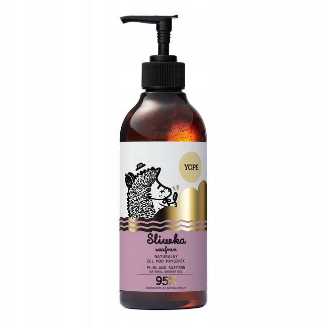 Yope Naturalny żel pod prysznic Śliwka i Szafran 400ml