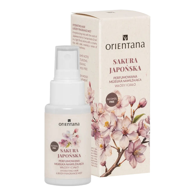 ORIENTANA Perfumowana mgiełka nawilżająca do ciała i włosów Sakura Japońska 50ml