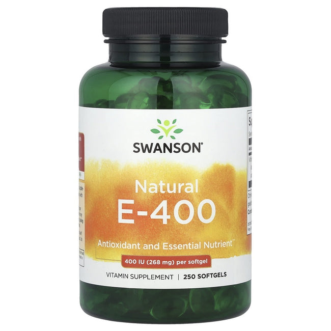 Swanson Witamina E Naturalna 400IU suplement diety 250 kapsułek żelowych