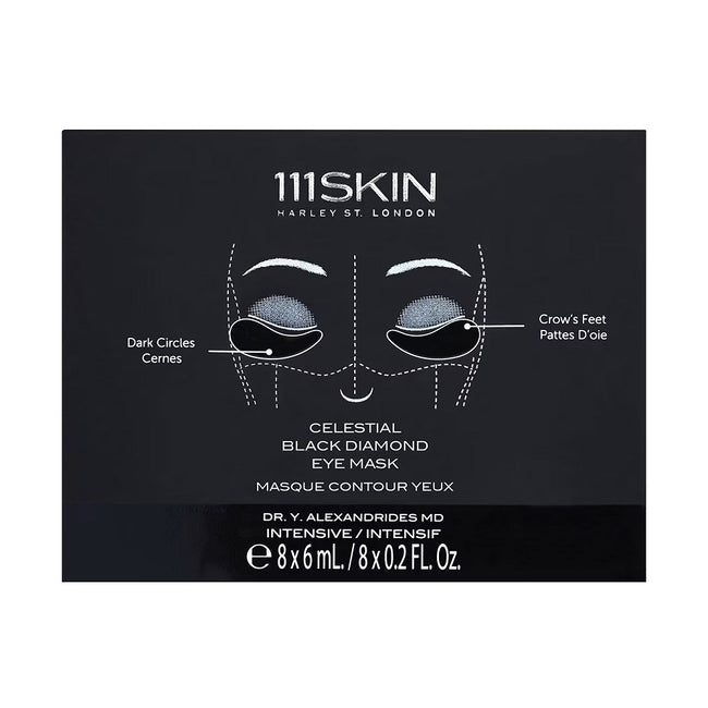 111Skin Celestial Black Diamond Eye Mask maska pod oczy 8x6ml
