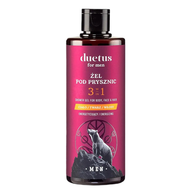 Duetus For Men energetyzujący żel pod prysznic 3w1 300ml