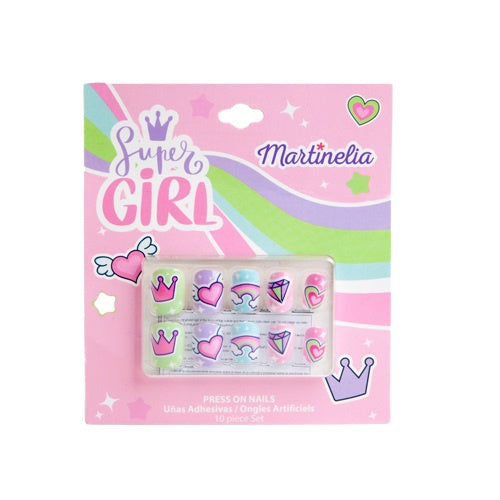 Martinelia Super Girl False Nails sztuczne paznokcie dla dzieci 10szt