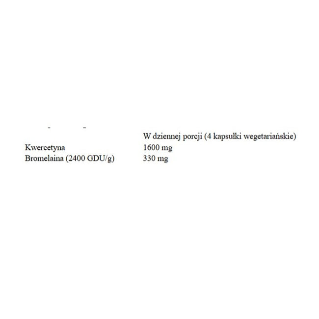 Now Foods Quercetin with Bromelain suplement diety 120 kapsułek