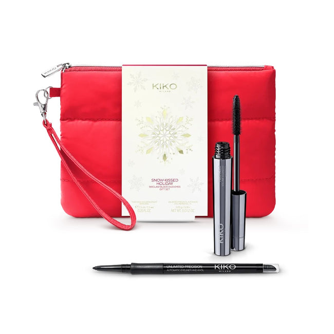 KIKO Milano Snow-Kissed Holiday Skiglam Black Duo Eyes Gift Set zestaw upominkowy do makijażu oczu