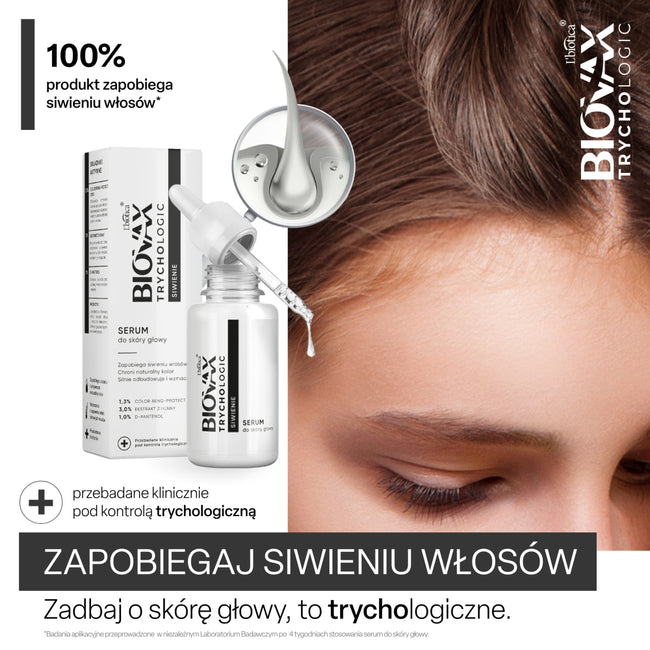 BIOVAX Trychologic Siwienie serum do skóry głowy 50ml