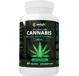 WISH Pharmaceutical CBD 10mg + Melatonina 1mg suplement diety 60 tabletek do ssania